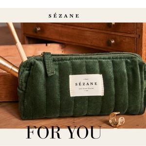 Sezane velvet pouch